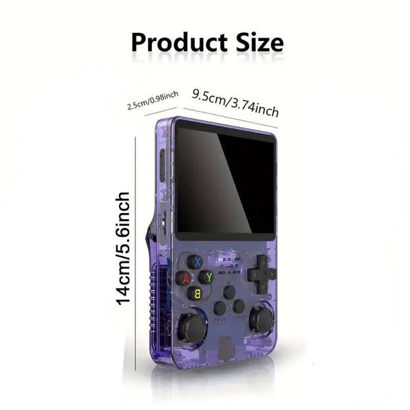R36s 128G Wi-Fi Portable Retro Handheld Console Classic Controller Design Built-in 40000 Games Nostalgic Gaming Enthusiasts