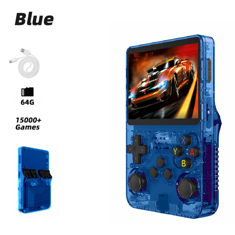 R36s 128G Wi-Fi Portable Retro Handheld Console Classic Controller Design Built-in 40000 Games Nostalgic Gaming Enthusiasts