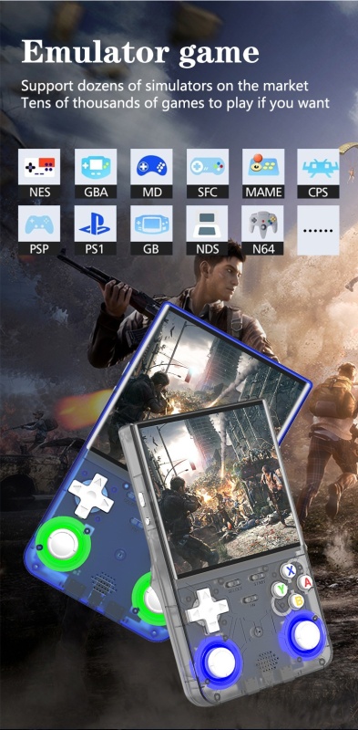 Open Source R36Ultra Handheld Game Machine Retro 4 Inch Screen Arcade Wi-Fi Communication Nostalgic Portable Video Gaming Player