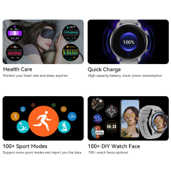 Newest IMIKI TG2 Intelligent Watch AMOLED  Fashion BuDisplay-1.43 Inch 100+ Watch Voice Assistant IP68 Business For Smart Watch