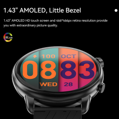 Newest IMIKI TG2 Intelligent Watch AMOLED  Fashion BuDisplay-1.43 Inch 100+ Watch Voice Assistant IP68 Business For Smart Watch