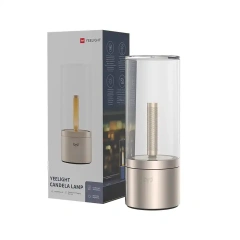 YEELIGHT Candela Table Lamp, Bedside Lamp Dimmable Night Light Rechargeable,1800K Yellow Candel lgiht Flameless Candle, Gold (YLFWD-0019)