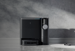 ECOVACS DEEBOT X2 Combo Robot Vacuum and Mop, 8700Pa Suction, 15mm Lift, Omni Station with Hot Water Mop Washing, Self-Emptying, Hot Air Drying, Auto-Refill, Obstacle Avoidance,Black