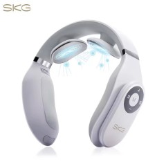 SKG 4098E | Cordless TENs EMS Cervical Neck Massager with Heat for Pain Relief, Neck pain relief, muscle stimulation, remote control