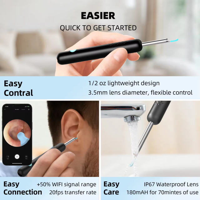 Bebird R1 Health Care AI Recognition of External EarCanal Ear Cleaners with Cameras