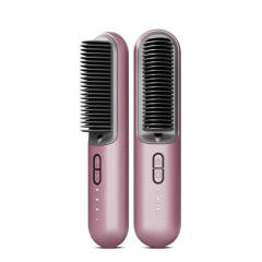 Portable Hot Comb Cordless Hair Straightener Brush Hairbrush Straightening Flat Iron Wireless Hair Straightener Comb
