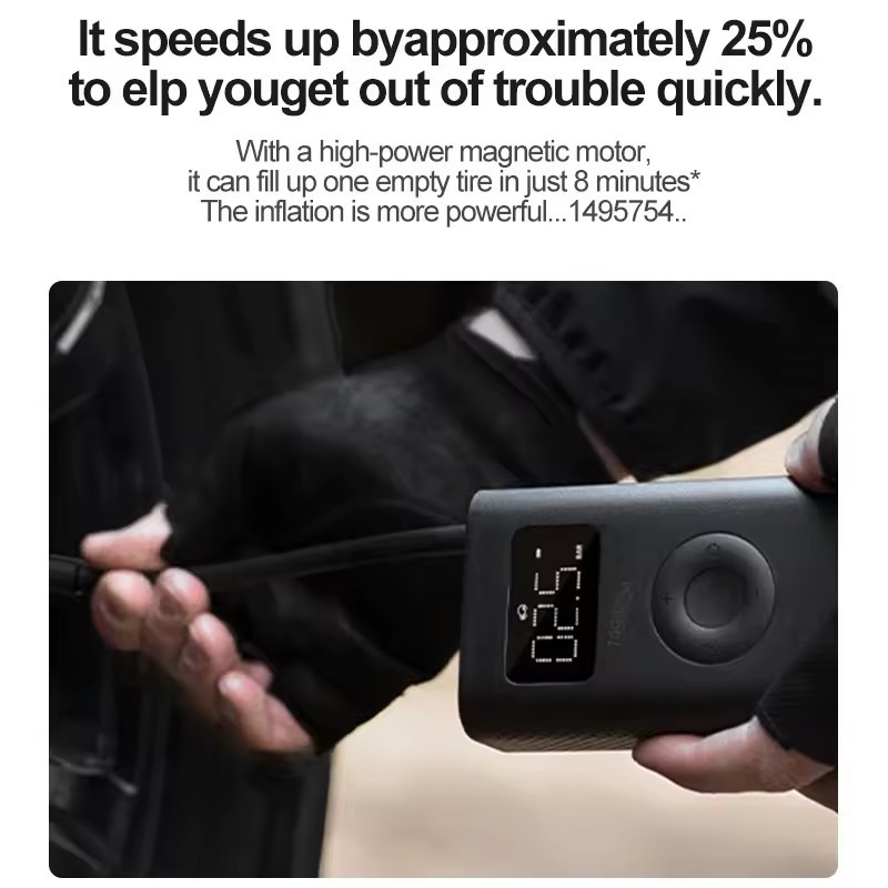 Original for Xiaomi Mijia Inflator 2 Car Air Pump Six Preset Inflation Modes Portable Tire Inflators