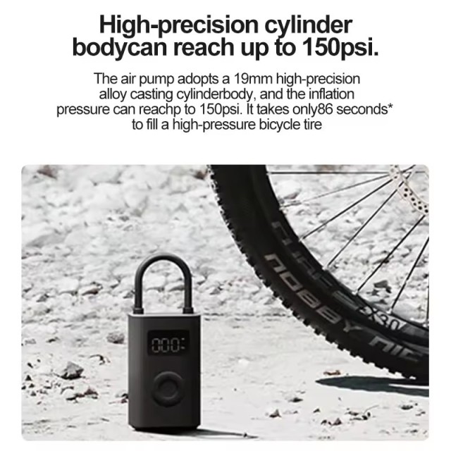 Original for Xiaomi Mijia Inflator 2 Car Air Pump Six Preset Inflation Modes Portable Tire Inflators