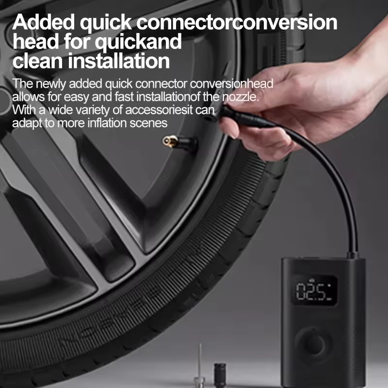 Original for Xiaomi Mijia Inflator 2 Car Air Pump Six Preset Inflation Modes Portable Tire Inflators