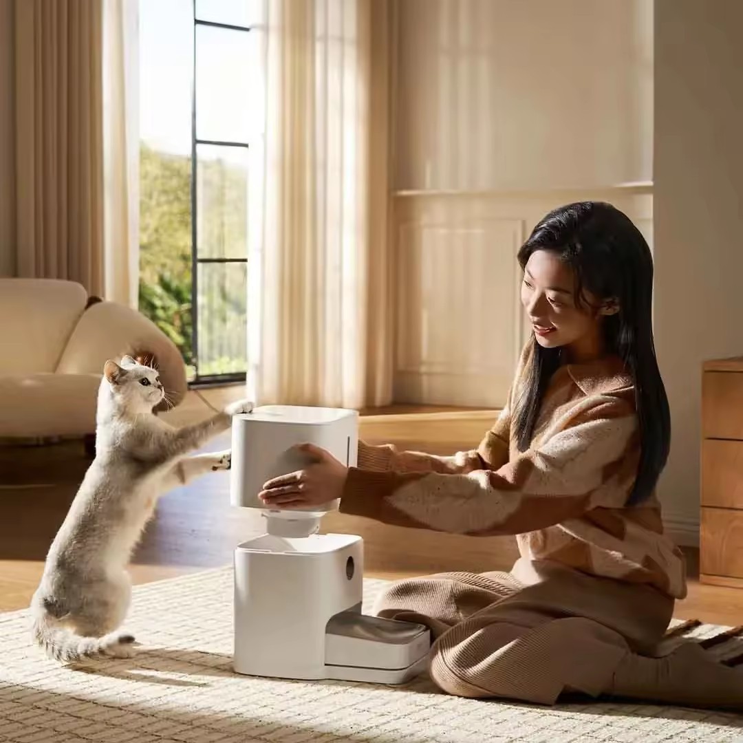 Xiaomi Mijia Smart Pet Feeder 2 Automatic Feeding 5l Large Granary Moisture-proof Suitable for Mijia App MJWSQ02