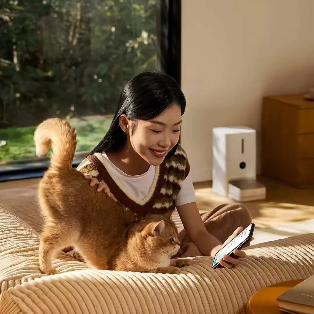 Xiaomi Mijia Smart Pet Feeder 2 Automatic Feeding 5l Large Granary Moisture-proof Suitable for Mijia App MJWSQ02