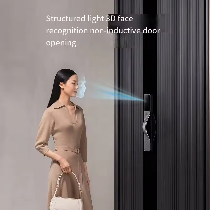 V5 Max Lock in Palm Vein 3D Facial Recognition Visual Wifi Camera Homekit Mihome Smart Digital Electronic Fingerprint Door Lock