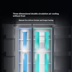Xiaomi Viomi AI Smart Refrigerator Double Door 603L Ice Making Refrigerator Smart Y Cloud Crystal Grey BCD-603WMSAD03