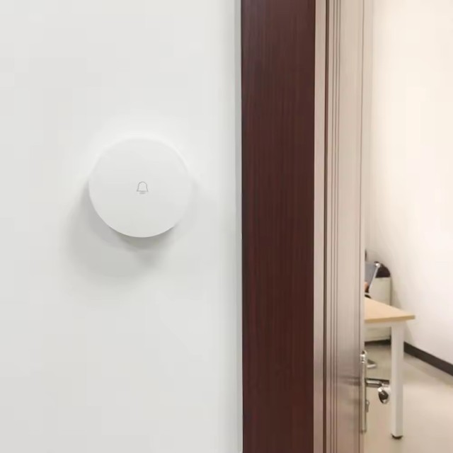 Xiaomi Mijia Linptech WIFI Self-power Generating Wireless Doorbell Work with Mijia APP Smart Control Memory Function AC 110-240V