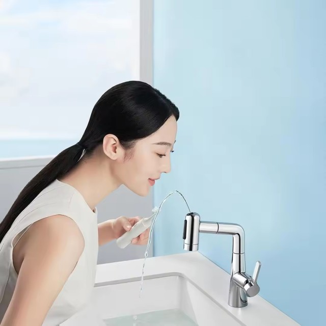 For Xiaomi Mijia Pull Out Basin Faucets S1 Stainless Steel Water Purifier Water Filter Tap Household Waterfilter Kitchen Faucet