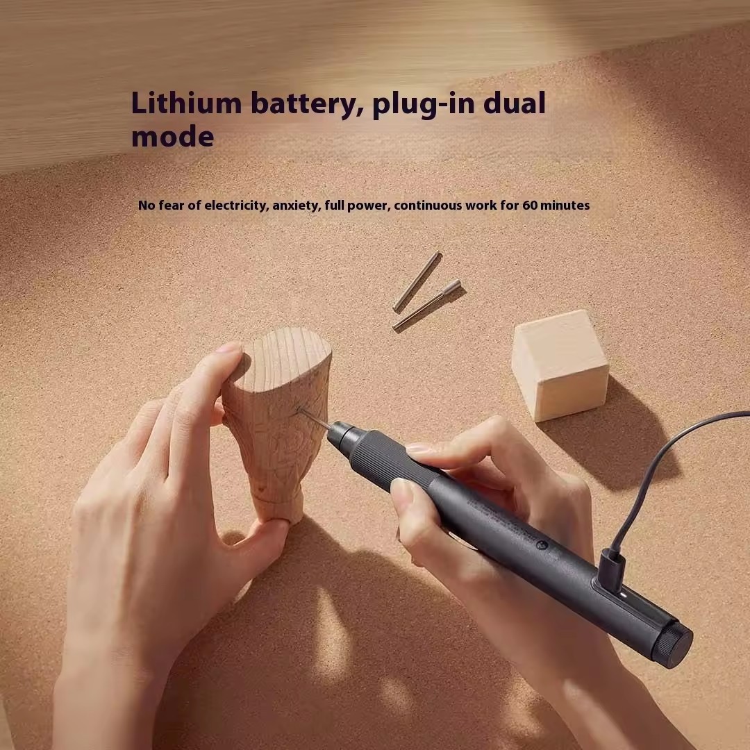Xiaomi Mijia Electric Grinding Pen Grey MJDMB001QW 800mAh Portable Tool Strong Rotation Speed