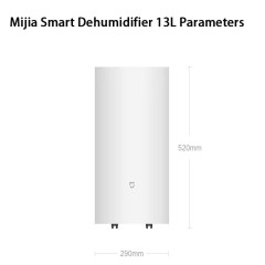 Xiaomi Mijia Smart Dehumidifier 13L/D Seven-Fold Noise Reduction 13L/D Dehumidification Electric Household 3L Water Tank