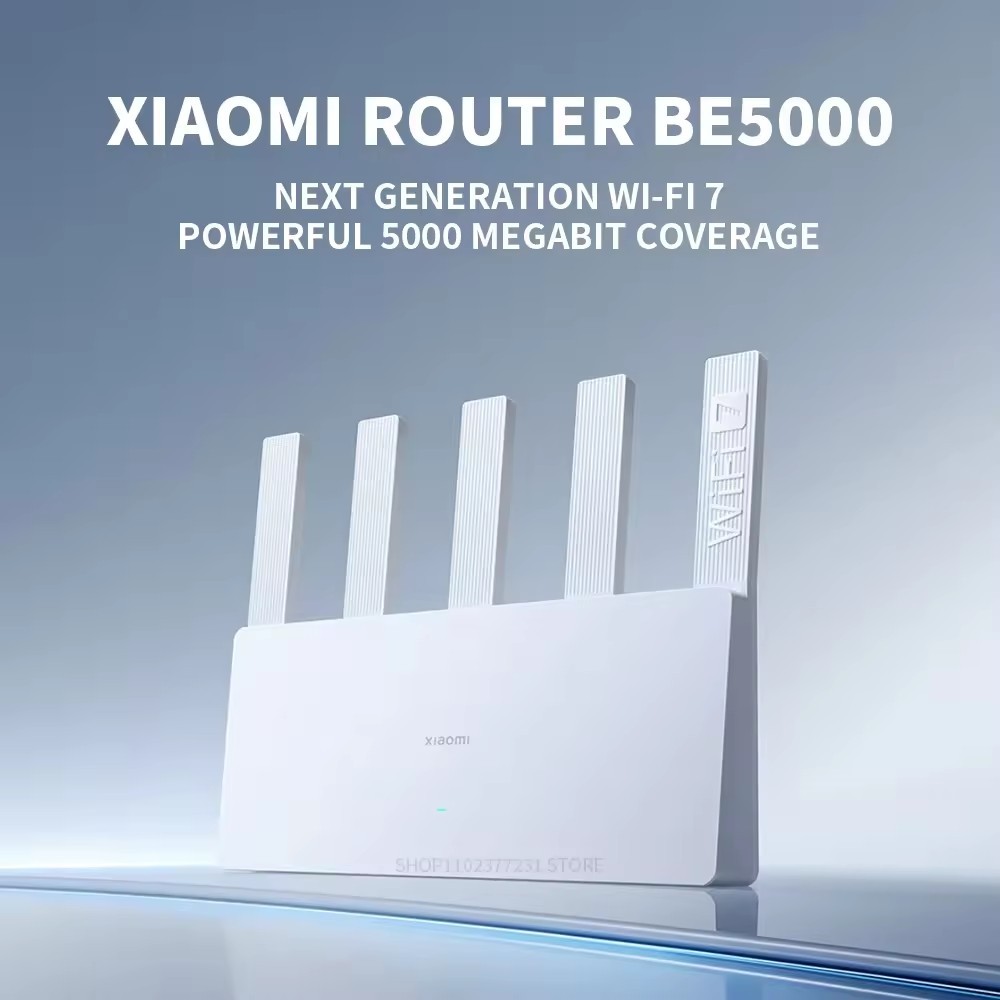 Original Xiaomi Mijia Router BE5000 Wi-Fi 7 2.4/5GHz Dual-Frequency Mesh 2.5G High-Speed Network Port IPTV OFDMA