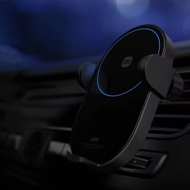 Original Xiaomi 30w Max Wireless Car Charger With Intelligent Infrared Sensor Mi Fast Car Charging Phone Holder