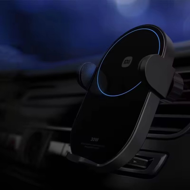 Original Xiaomi 30w Max Wireless Car Charger With Intelligent Infrared Sensor Mi Fast Car Charging Phone Holder