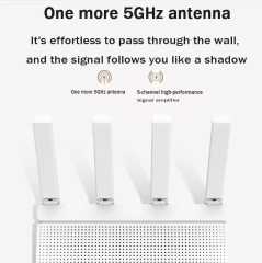 Xiaomi AX3000T Router 2.4GHz 5GHz 1.3GHz CPU 2x2 160MHz WAN LAN LED NFC Connectivity for Home Office Gaming