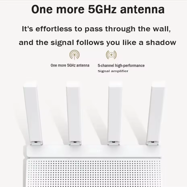 Xiaomi AX3000T Router 2.4GHz 5GHz 1.3GHz CPU 2x2 160MHz WAN LAN LED NFC Connectivity for Home Office Gaming