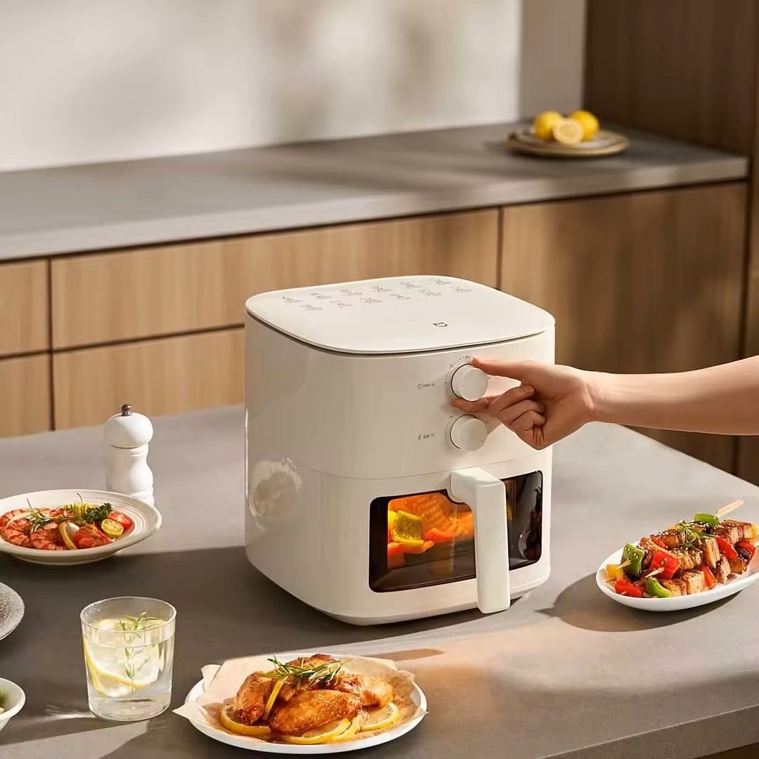 Xiaomi Mijia Air Fryer N1 5L 360 Degree Baking Smokeless Cooker with Touch Control, Smokeless Kitchen Electric Frying Oven