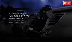 Original Xiaomi 30w Max Wireless Car Charger With Intelligent Infrared Sensor Mi Fast Car Charging Phone Holder