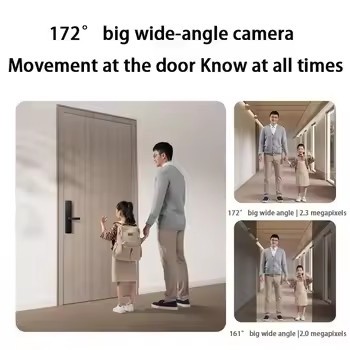 Mijia Smart Door Lock E20 WiFi Version Remote Viewing Bluetooth 5.3 NFC Fingerprint Unlock Intelligent Doorbell Mijia 2023 NEW