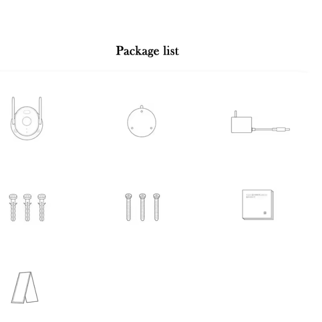Xiaomi Outdoor Camera AW300 Outdoor Camera Night Vision Waterproof Outdoor Door Home Remote Mobile Wifi