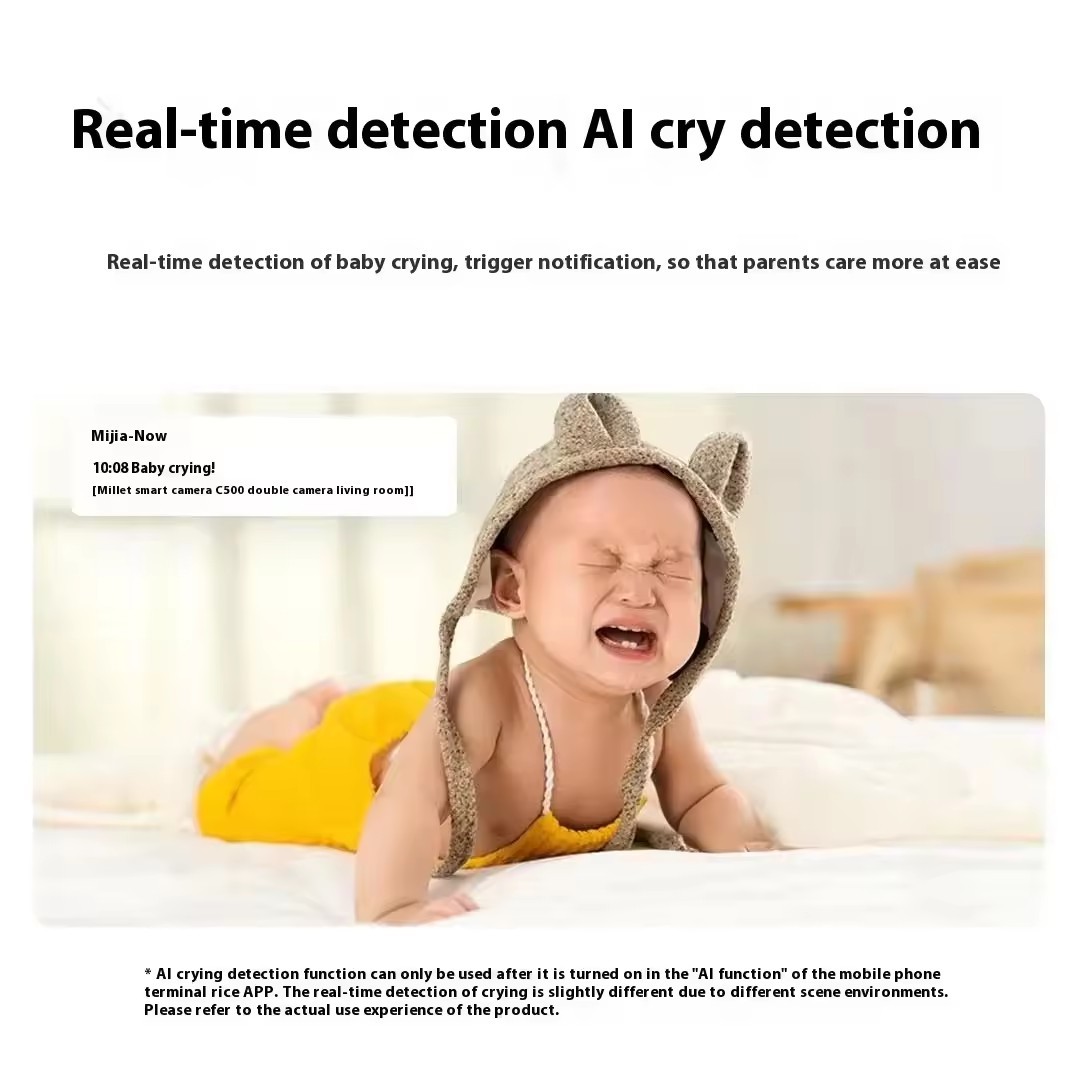 4MP Mi Mijia Smart Indoor Panoramic Surveillance WIFI Camera Dual Camera C500 for Xiaomi App Control