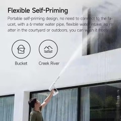 Xiaomi Mijia Wireless High Pressure Car Washer 2000mah 180l/h Large Amount of Water Fully Charged Time 1.3h Car Washer Gun