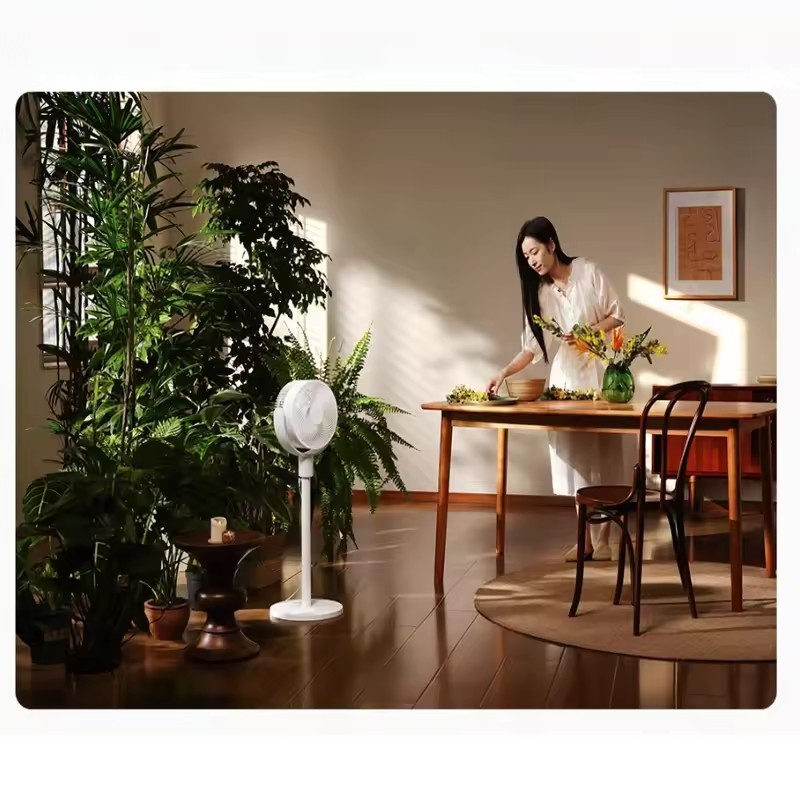 MIJIA Retractable Rechargeable Air Conditioner Fan Cooler Floor Standing Desktop Fans Support HOME App Circulating Fan