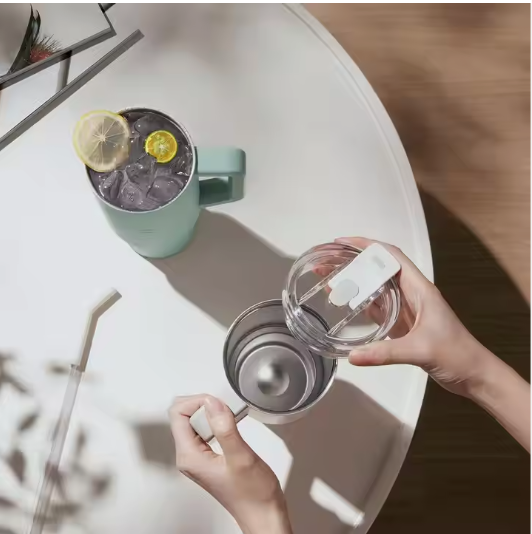 Xiaomi Straw Cup 1l 6-hour Insulation Lock Cold Insulation Water Cup MJXGB01RM