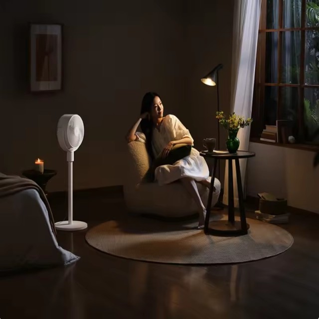 MIJIA Retractable Rechargeable Air Conditioner Fan Cooler Floor Standing Desktop Fans Support HOME App Circulating Fan