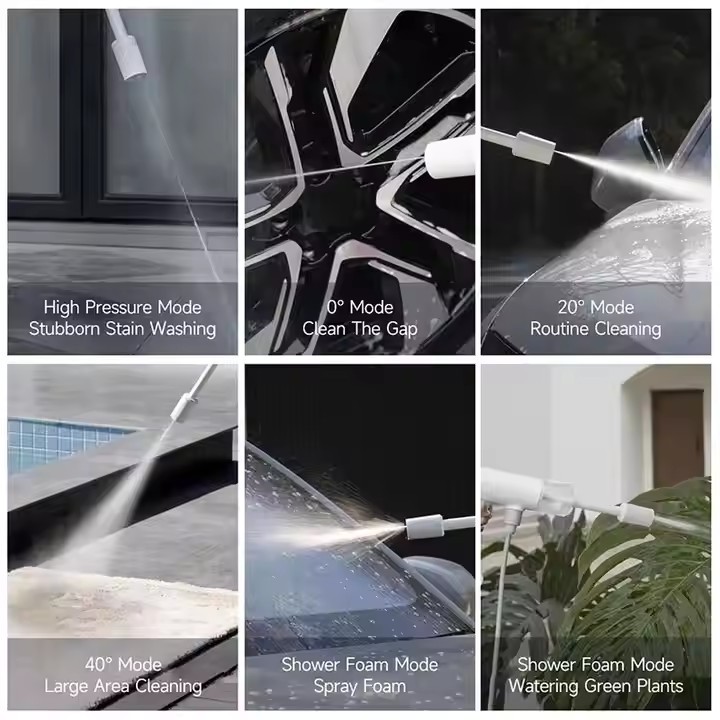 Xiaomi Mijia Wireless High Pressure Car Washer 2000mah 180l/h Large Amount of Water Fully Charged Time 1.3h Car Washer Gun