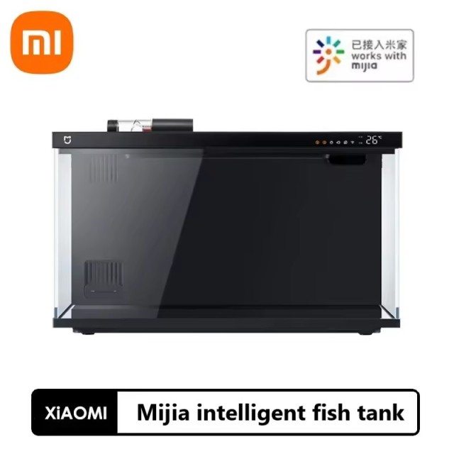 Mijia LCD Screen Display Smart Fish Tank Desktop Ecological Fish Tank WIFI Control Feeding Box Smart Lighting System