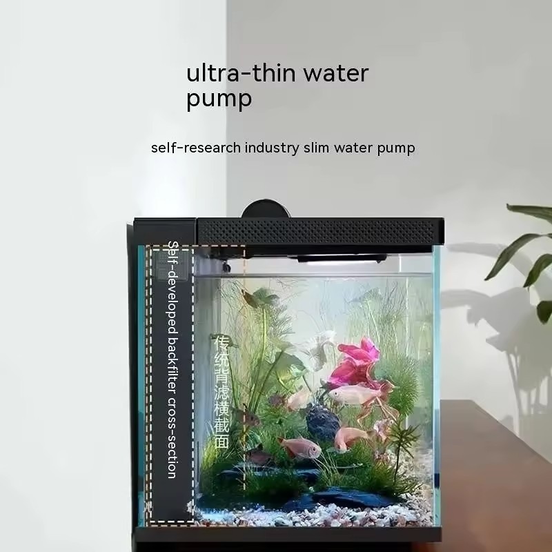 Mijia LCD Screen Display Smart Fish Tank Desktop Ecological Fish Tank WIFI Control Feeding Box Smart Lighting System