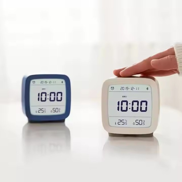 Qingping BT Alarm Time Clock Smart Temperature Humidity Screen for Xiaomi App Control