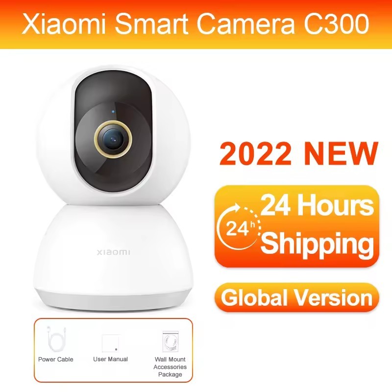 Xiaomi Mi 360 Smart Camera C300 Global Version 2K 1296P Infrared Night Vision AI Human Detection Baby Monitor