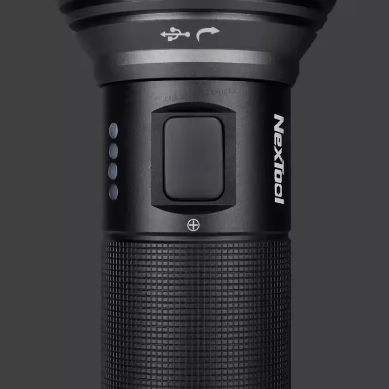 NexTool Rechargeable Flashlight 2000lm 380m 5 Modes IPX7 Waterproof LED Light Type-C Torch for Camping