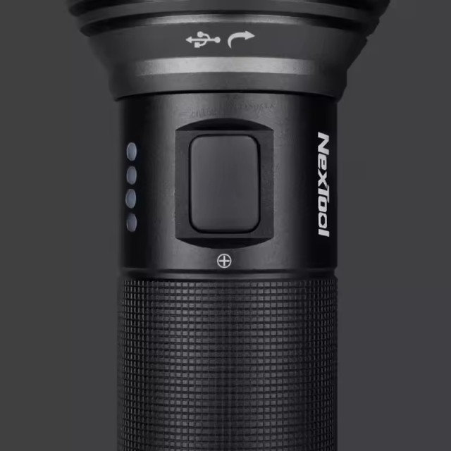 NexTool Rechargeable Flashlight 2000lm 380m 5 Modes IPX7 Waterproof LED Light Type-C Torch for Camping