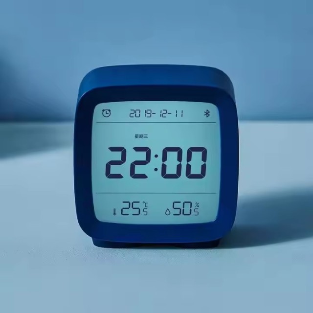 Qingping BT Alarm Time Clock Smart Temperature Humidity Screen for Xiaomi App Control