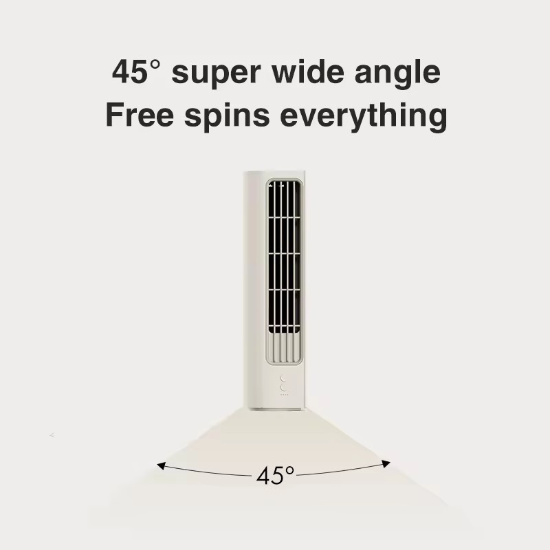 360° turbo wind little conch desktop tower fan Solove