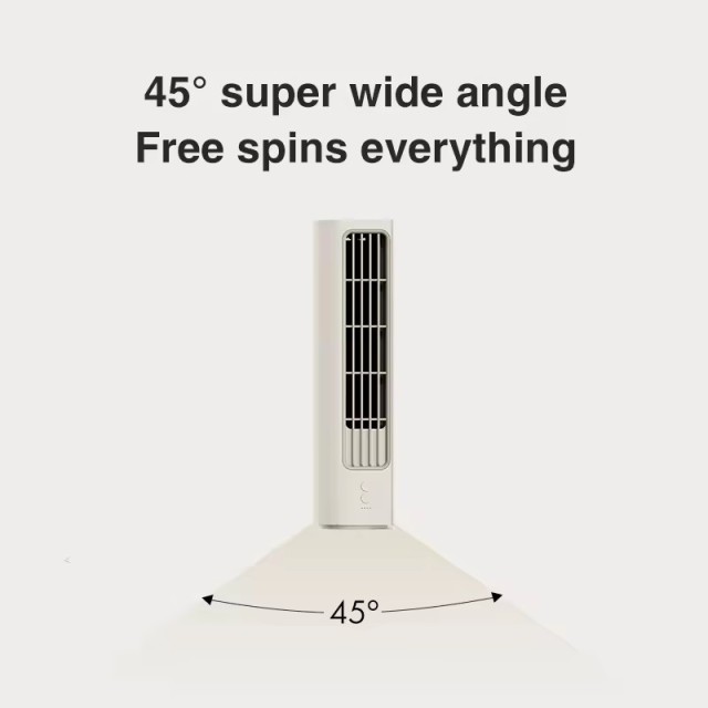 360° turbo wind little conch desktop tower fan Solove