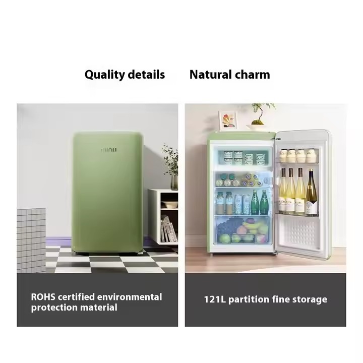 Mijia Minij 121L Mini Retro Mini Refrigerator Household Small Refrigerator