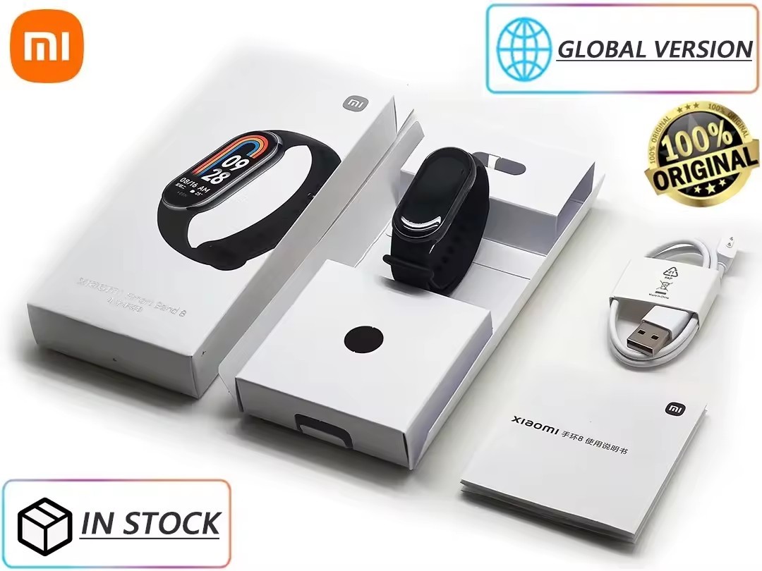 Global Version Original Xiaomi Mi Band 8 Smart Bracelet 5ATM Waterproof Smart Watch Blood Oxygen Heart Rate Smart Band