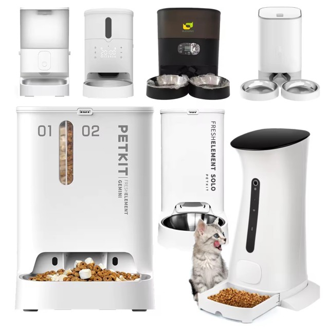 PETKIT Fresh Element Gemini FRESH ELEMENT GEMINI Smart Pet Cat Feeder with Double Hoppers and Dual Food Distribution System 5L