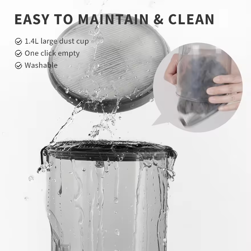 5-IN-1 Pet Cleaning Grooming Vacuum Kit 1.4L Capacity Wholesale Dog Grooming Plastic Material for Dog Hair Shedding