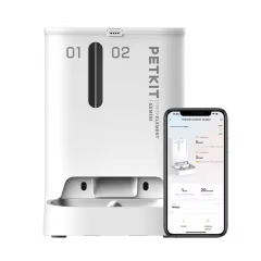 PETKIT Fresh Element Gemini FRESH ELEMENT GEMINI Smart Pet Cat Feeder with Double Hoppers and Dual Food Distribution System 5L